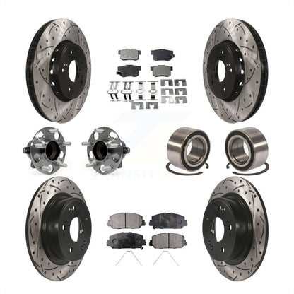 [Avant + Arrière] Kit de Roulement de roue pour 2016 Acura ILX KBB-107407 par Transit Auto