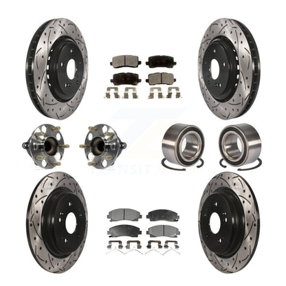 [Avant + Arrière] Kit de Roulement de roue pour 2015-2019 Acura TLX FWD KBB-107412