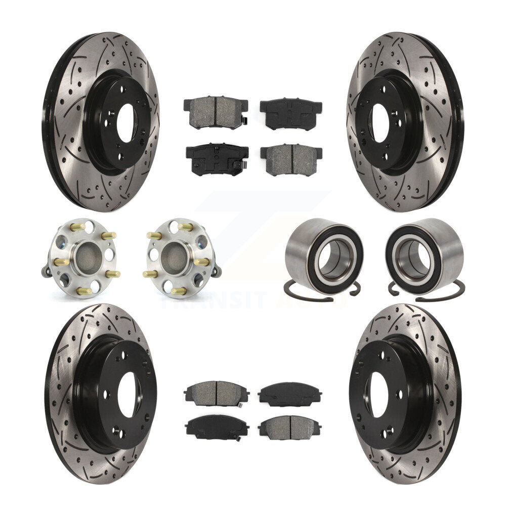[Avant + Arrière] Kit de Roulement de roue pour Honda Civic Acura CSX KBB-107427