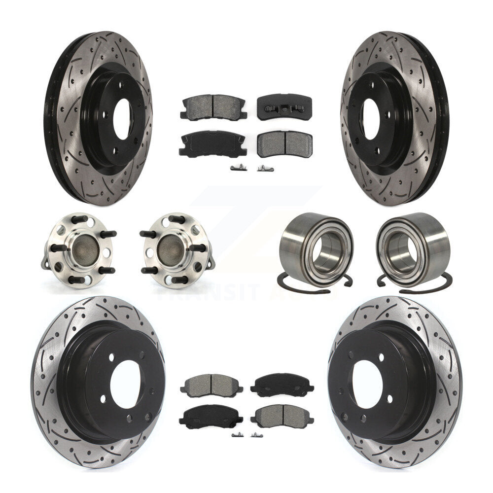 [Avant + Arrière] Kit de Roulement de roue pour Jeep Patriot Compass avec 302mm Diameter Rotor FWD KBB-107435