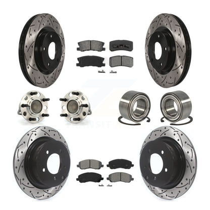 [Avant + Arrière] Kit de Roulement de roue pour Jeep Patriot Compass avec 302mm Diameter Rotor FWD KBB-107435