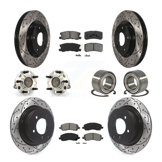 [Avant + Arrière] Kit de Roulement de roue pour Jeep Patriot Compass avec 302mm Diameter Rotor FWD KBB-107435