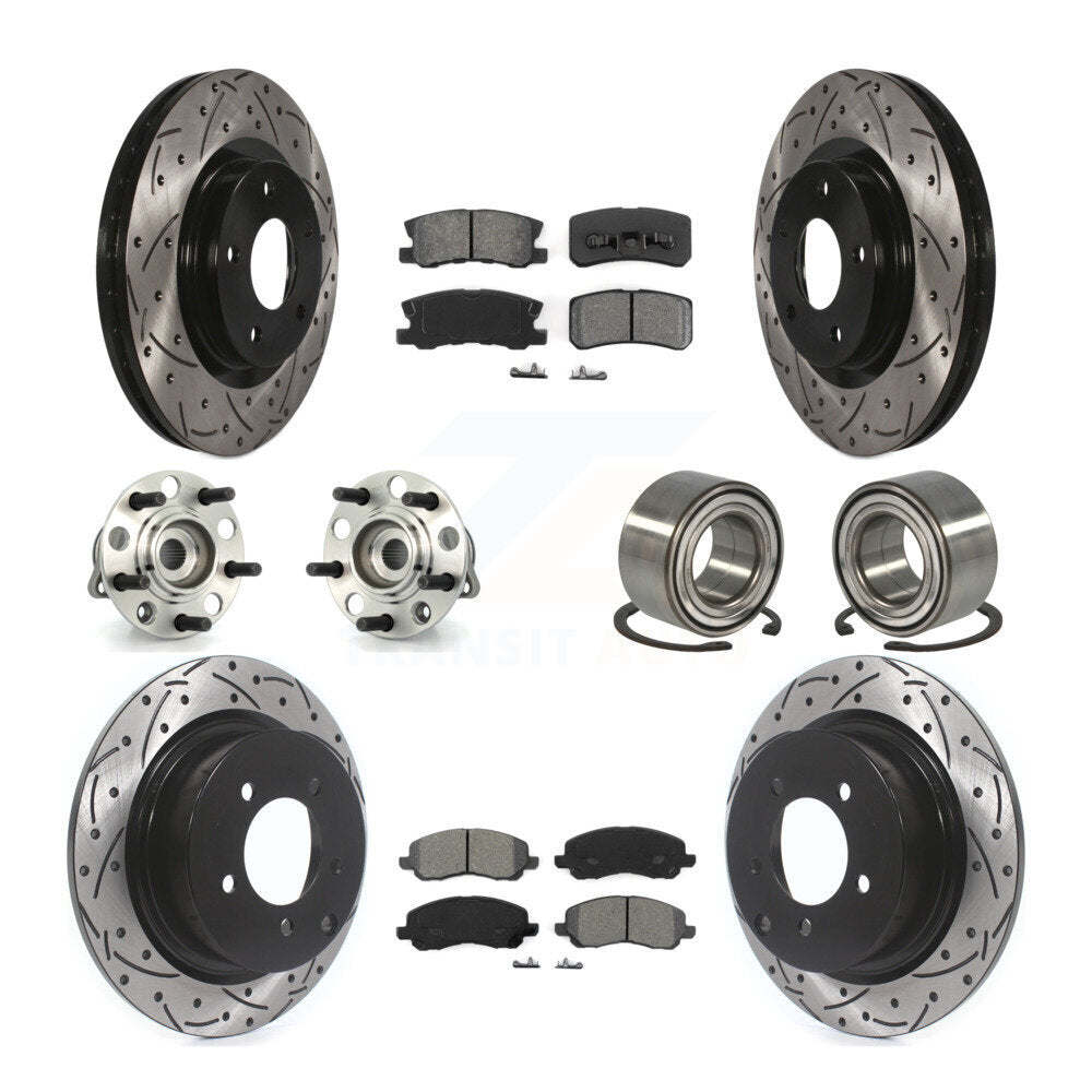 [Avant + Arrière] Kit de Roulement de roue pour Jeep Patriot Compass avec 302mm Diameter Rotor KBB-107437