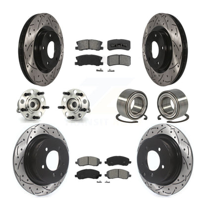 [Avant + Arrière] Kit de Roulement de roue pour Jeep Patriot Compass avec 302mm Diameter Rotor KBB-107437