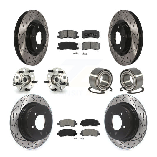[Avant + Arrière] Kit de Roulement de roue pour Jeep Patriot Compass avec 302mm Diameter Rotor KBB-107437