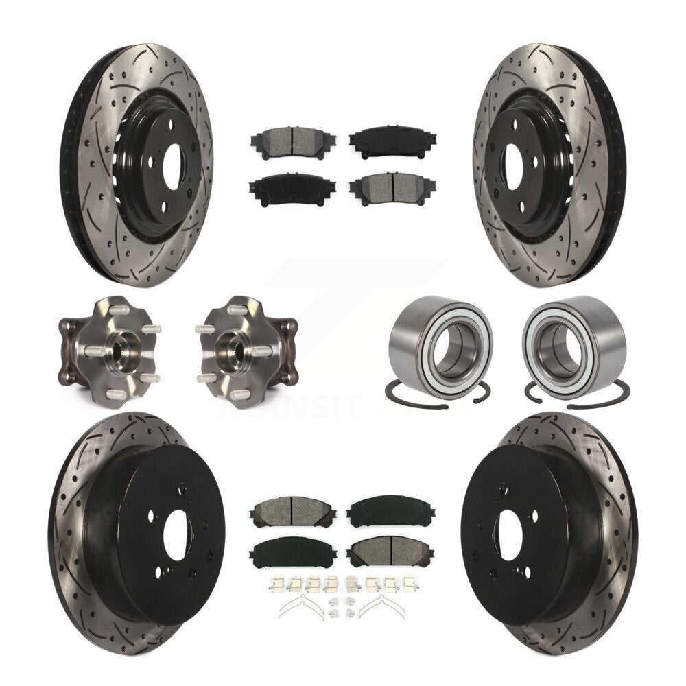 [Avant + Arrière] Kit de Roulement de roue pour Toyota Highlander Lexus RX350 RX450h KBB-107443