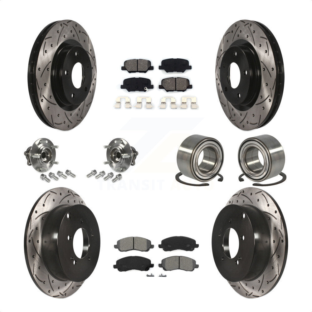 [Avant + Arrière] Kit de Roulement de roue pour 2013 Mitsubishi Outlander AWD avec 3.0L sans 7 Passenger Seating KBB-107449 par Transit Auto