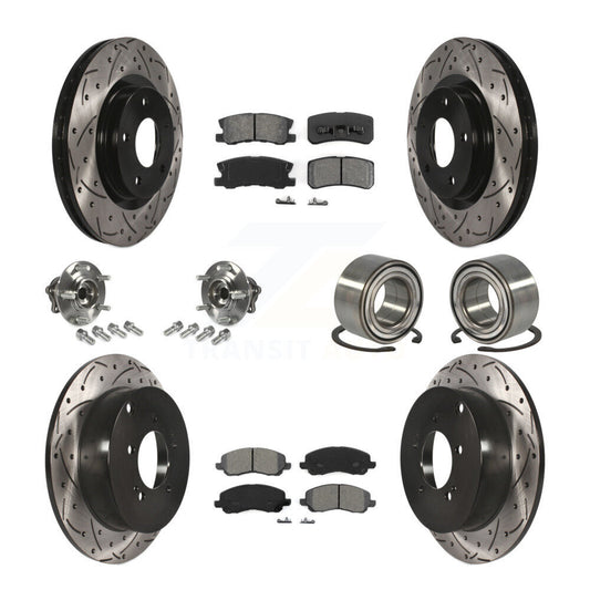 [Avant + Arrière] Kit de Roulement de roue pour Mitsubishi Outlander sans 7 Passenger Seating KBB-107450