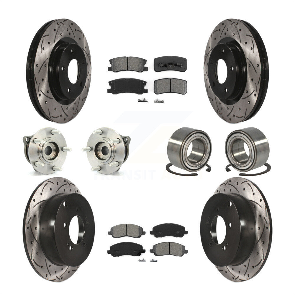 [Avant + Arrière] Kit de Roulement de roue pour Mitsubishi Outlander avec 7 Passenger Seating KBB-107452 par Transit Auto