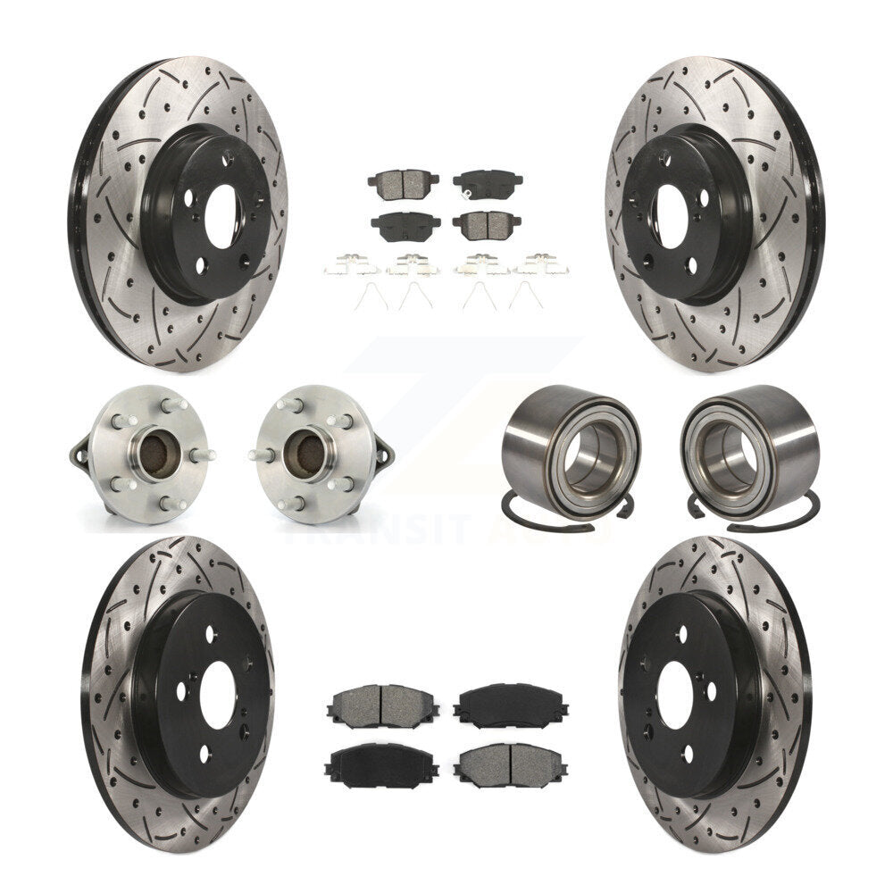 [Avant + Arrière] Kit de Roulement de roue pour Toyota Corolla Matrix Pontiac Vibe KBB-107458