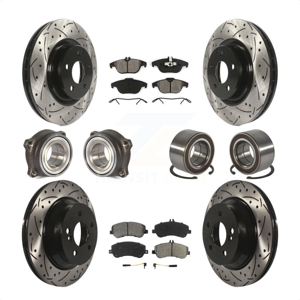 [Avant + Arrière] Kit de Roulement de roue pour Mercedes-Benz GLK350 GLK250 KBB-107459 par Transit Auto