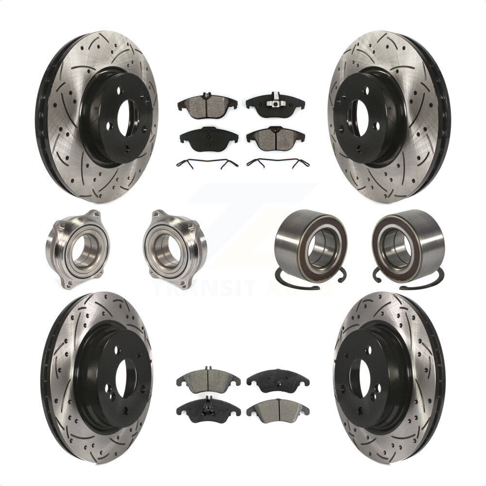 [Avant + Arrière] Kit de Roulement de roue pour Mercedes-Benz E350 C300 C350 KBB-107464 par Transit Auto