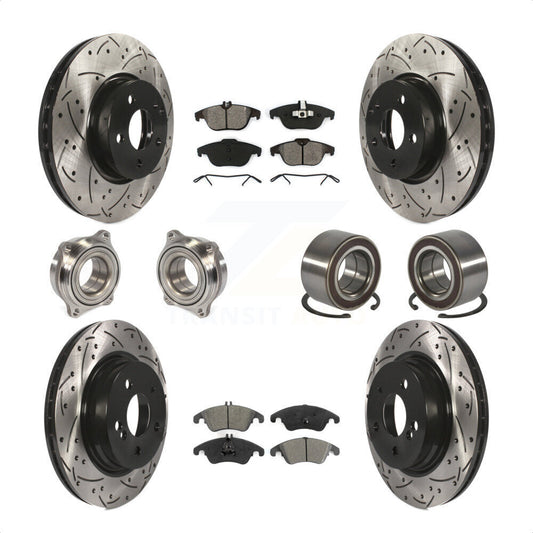 [Avant + Arrière] Kit de Roulement de roue pour Mercedes-Benz E350 C300 C350 KBB-107464 par Transit Auto