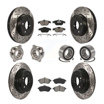 [Avant + Arrière] Kit de Roulement de roue pour 2010 Mercedes-Benz C300 C250 AWD KBB-107465 par Transit Auto