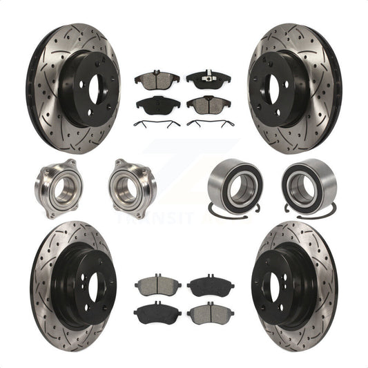 [Avant + Arrière] Kit de Roulement de roue pour 2010 Mercedes-Benz C300 C250 AWD KBB-107465 par Transit Auto