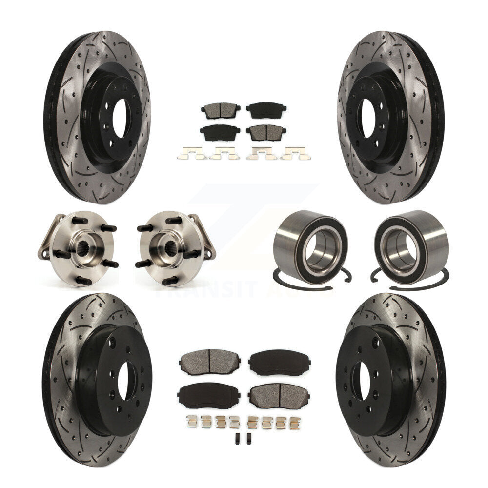 [Avant + Arrière] Kit de Roulement de roue pour 2007-2015 Mazda CX-9 AWD KBB-107468