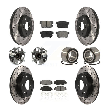 [Avant + Arrière] Kit de Roulement de roue pour 2015 Honda Civic EX avec Coupe Manual transmission KBB-107471