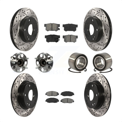 [Avant + Arrière] Kit de Roulement de roue pour 2012 Honda Civic LX Vehicles Manufactured In Canada KBB-107474 par Transit Auto