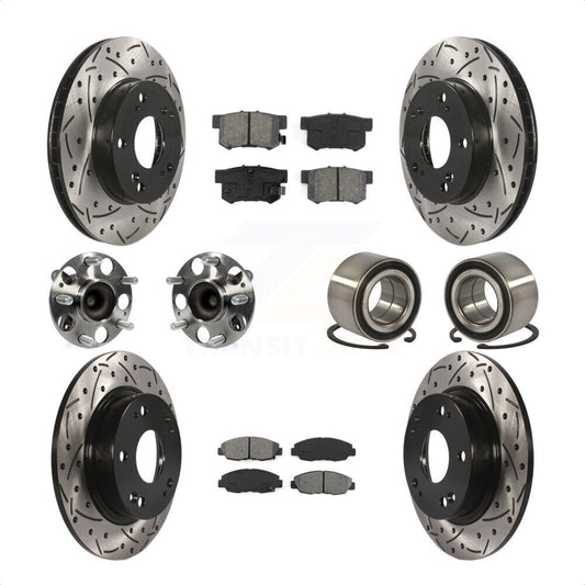 [Avant + Arrière] Kit de Roulement de roue pour 2012 Honda Civic LX Vehicles Manufactured In Canada KBB-107474 par Transit Auto