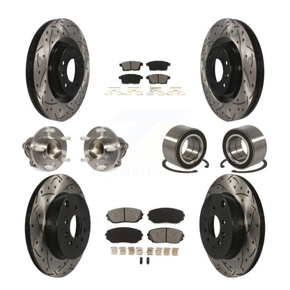 [Avant + Arrière] Kit de Roulement de roue pour 2007-2015 Mazda CX-9 FWD KBB-107475