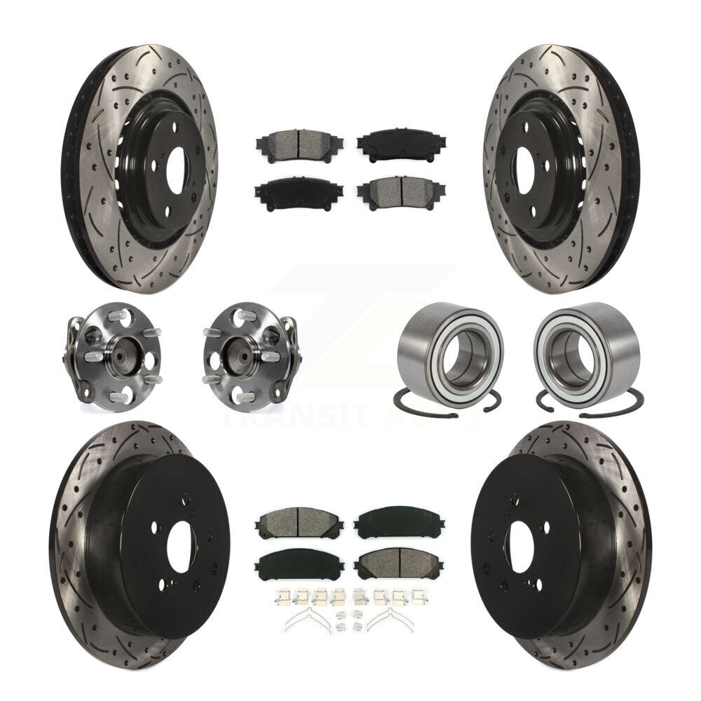 [Avant + Arrière] Kit de Roulement de roue pour 2011-2020 Toyota Sienna FWD KBB-107476