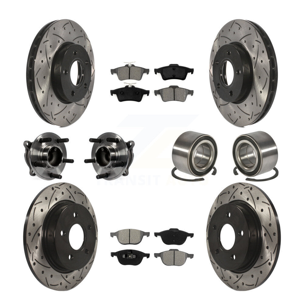 [Avant + Arrière] Kit de Roulement de roue pour Ford Focus sans Active Park Assist KBB-107477