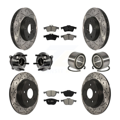 [Avant + Arrière] Kit de Roulement de roue pour Ford Focus sans Active Park Assist KBB-107477