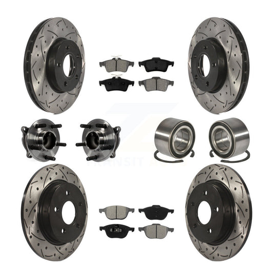 [Avant + Arrière] Kit de Roulement de roue pour Ford Focus sans Active Park Assist KBB-107477