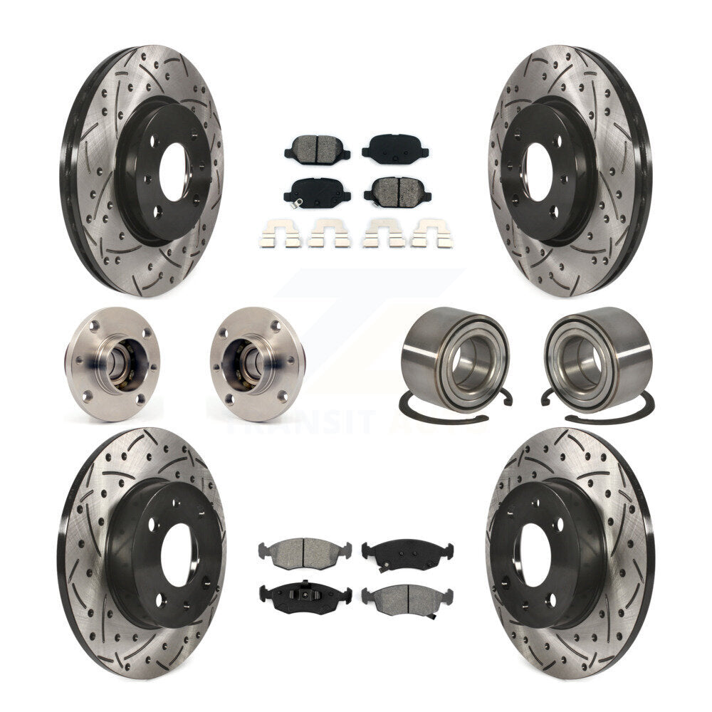 [Avant + Arrière] Kit de Roulement de roue pour Fiat 500 KBB-107478