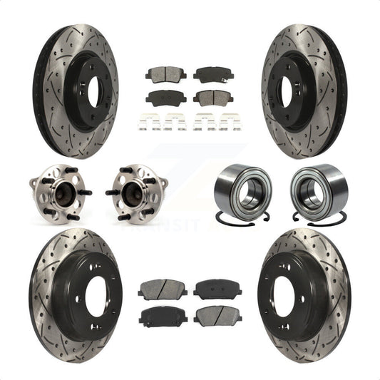 [Avant + Arrière] Kit de Roulement de roue pour Hyundai Veloster Kia Forte Koup KBB-107480 par Transit Auto