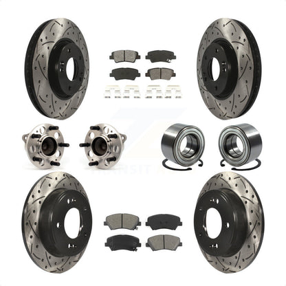 [Avant + Arrière] Kit de Roulement de roue pour 2015 Hyundai Veloster Tech RE FLEX SE KBB-107481 par Transit Auto
