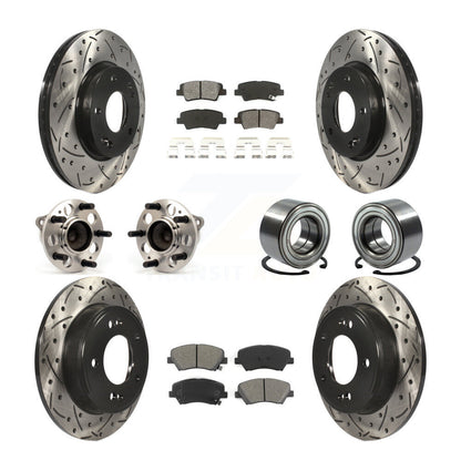 [Avant + Arrière] Kit de Roulement de roue pour Hyundai Elantra Kia Forte Veloster GT Forte5 Coupe Koup KBB-107482