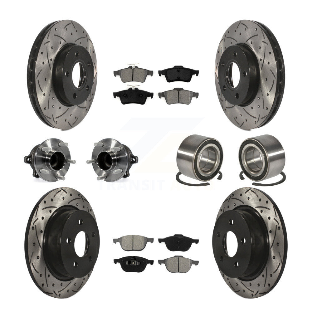 [Avant + Arrière] Kit de Roulement de roue pour Ford C-Max sans Parking Assist KBB-107484