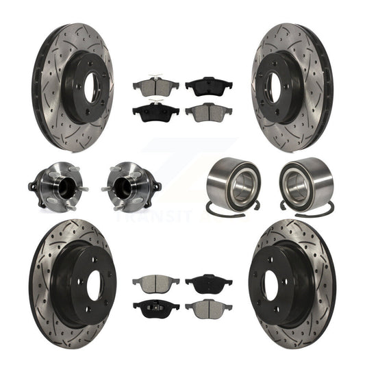[Avant + Arrière] Kit de Roulement de roue pour Ford C-Max sans Parking Assist KBB-107484
