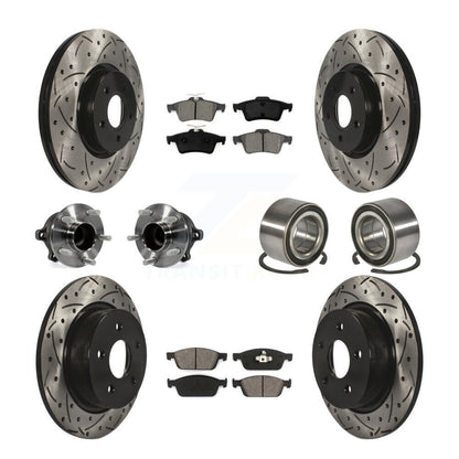 [Avant + Arrière] Kit de Roulement de roue pour 2013-2016 Ford Escape FWD avec 2.0L sans Parking Assist KBB-107485