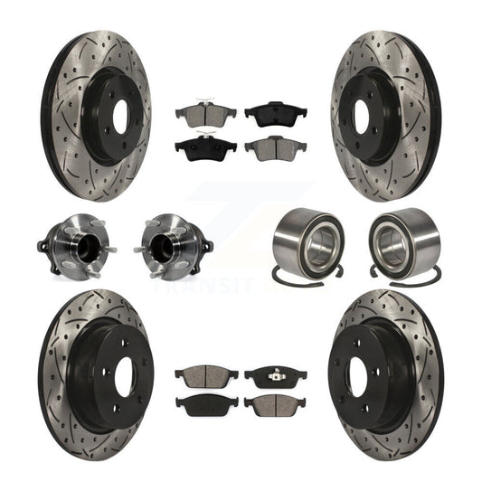 [Avant + Arrière] Kit de Roulement de roue pour 2013-2016 Ford Escape FWD avec 2.0L sans Parking Assist KBB-107485