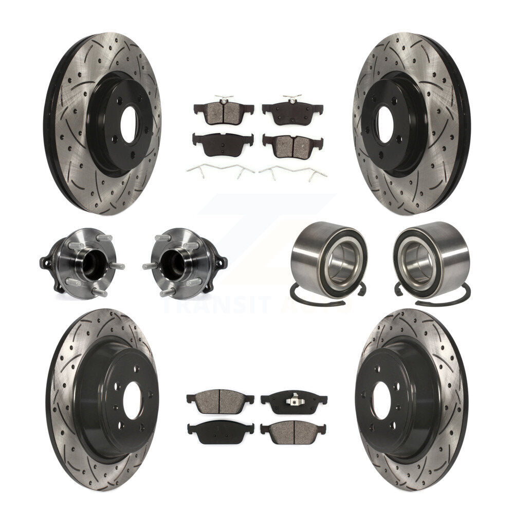 [Avant + Arrière] Kit de Roulement de roue pour Ford Escape Lincoln MKC KBB-107486
