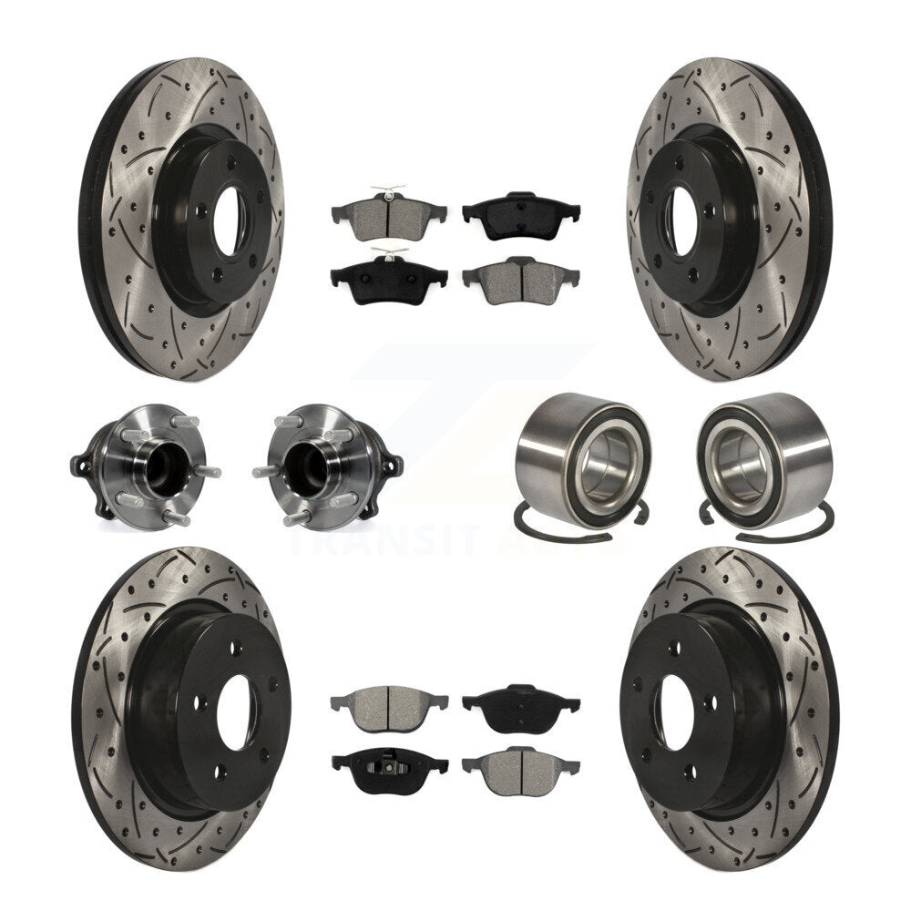 [Avant + Arrière] Kit de Roulement de roue pour Ford Escape C-Max sans Parking Assist KBB-107487