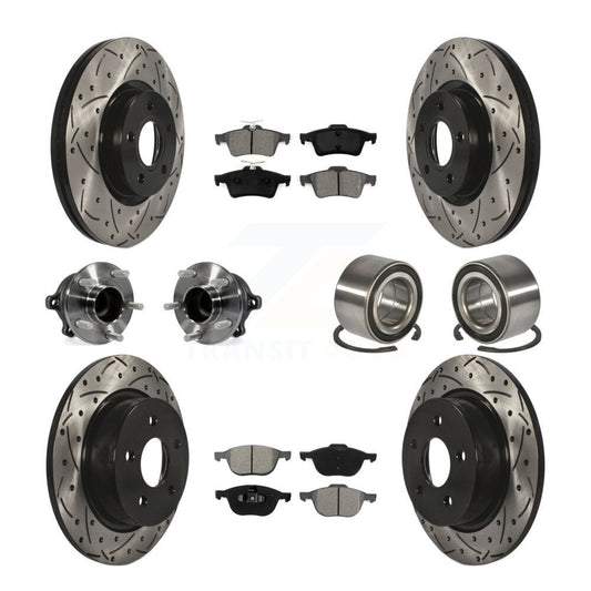 [Avant + Arrière] Kit de Roulement de roue pour Ford Escape C-Max sans Parking Assist KBB-107487
