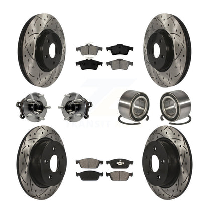 [Avant + Arrière] Kit de Roulement de roue pour 2013-2016 Ford Escape AWD avec 2.0L 1.6L KBB-107489