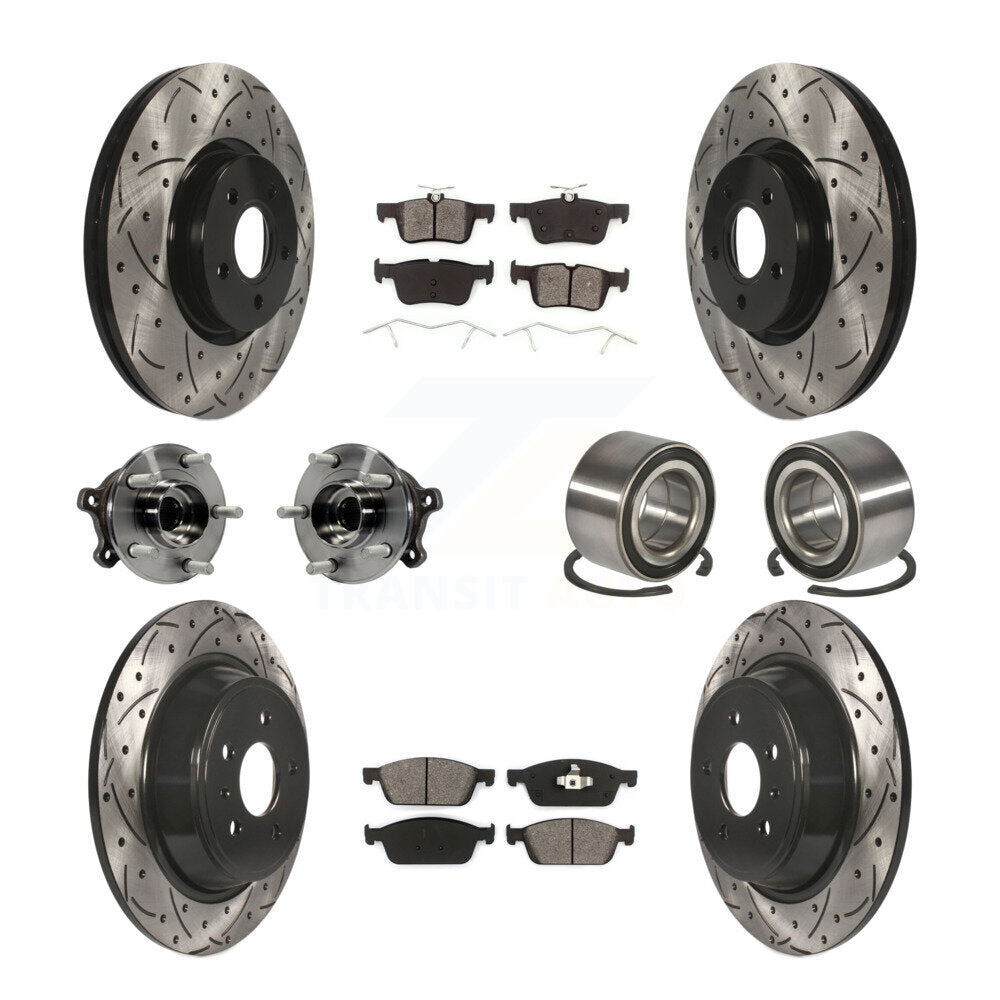 [Avant + Arrière] Kit de Roulement de roue pour Ford Escape Lincoln MKC KBB-107490