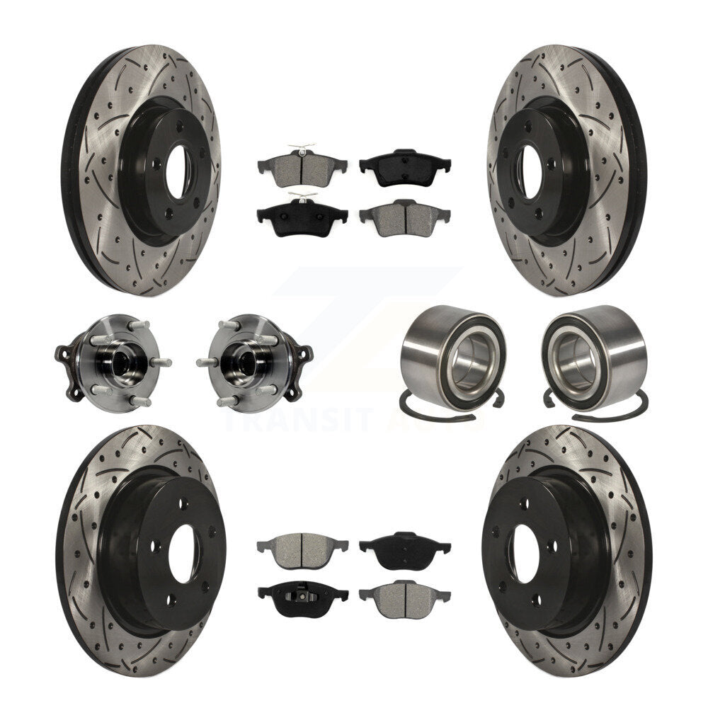 [Avant + Arrière] Kit de Roulement de roue pour 2015-2016 Ford Escape AWD avec 2.5L KBB-107491