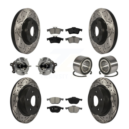 [Avant + Arrière] Kit de Roulement de roue pour 2015-2016 Ford Escape AWD avec 2.5L KBB-107491