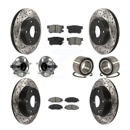 [Avant + Arrière] Kit de Roulement de roue pour 2013-2014 Honda Civic LX avec Manual transmission KBB-107496 par Transit Auto