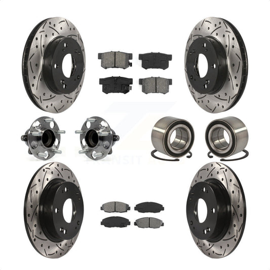 [Avant + Arrière] Kit de Roulement de roue pour 2013-2014 Honda Civic LX avec Manual transmission KBB-107496 par Transit Auto