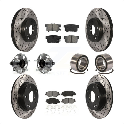 [Avant + Arrière] Kit de Roulement de roue pour 2015 Acura ILX 2.0L KBB-107497 par Transit Auto