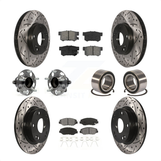 [Avant + Arrière] Kit de Roulement de roue pour 2015 Acura ILX 2.0L KBB-107497 par Transit Auto
