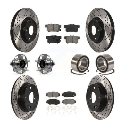 [Avant + Arrière] Kit de Roulement de roue pour 2013-2015 Acura ILX 2.4L KBB-107498 par Transit Auto