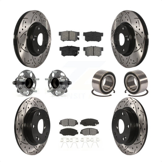 [Avant + Arrière] Kit de Roulement de roue pour 2013-2015 Acura ILX 2.4L KBB-107498 par Transit Auto