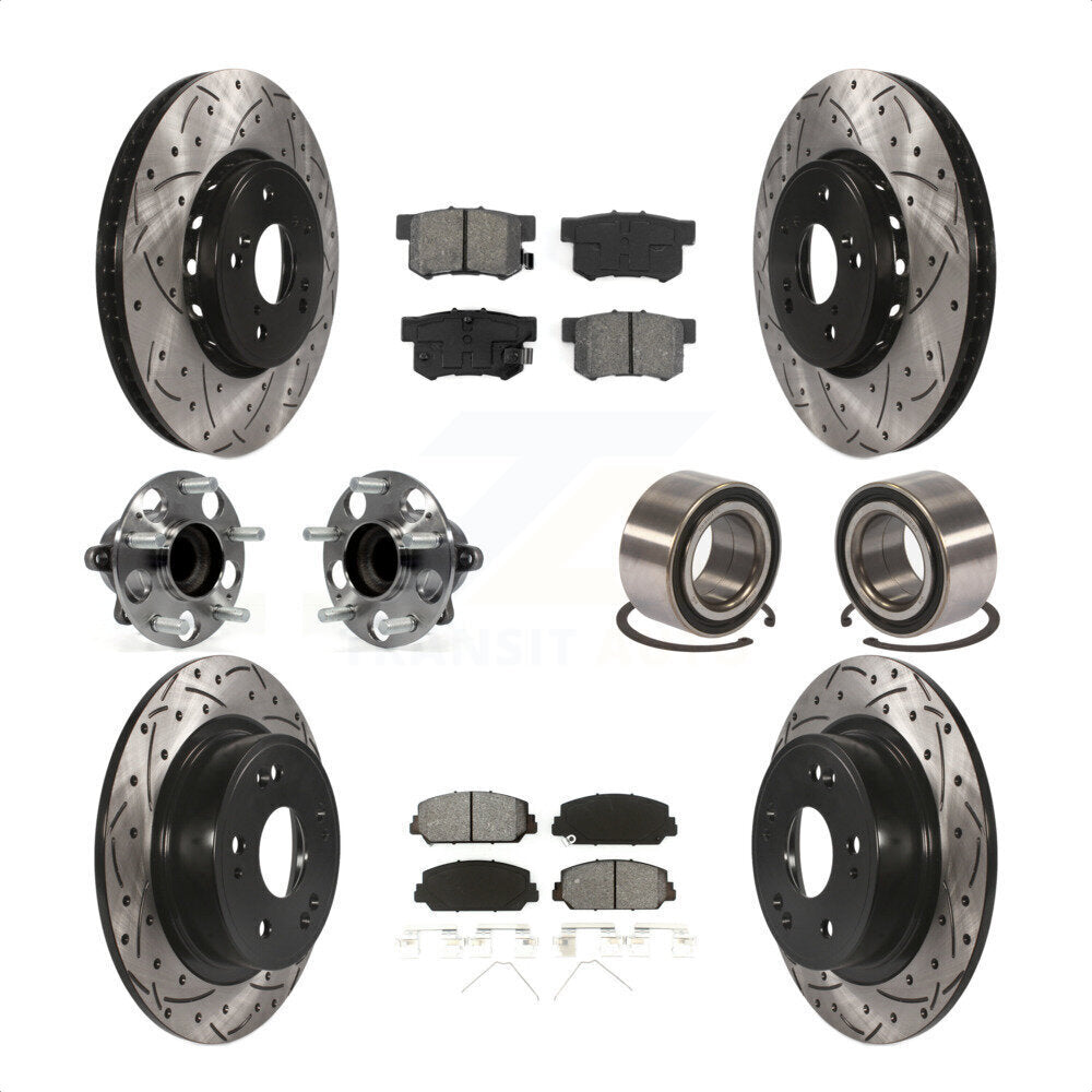 [Avant + Arrière] Kit de Roulement de roue pour 2016 Acura ILX KBB-107500 par Transit Auto